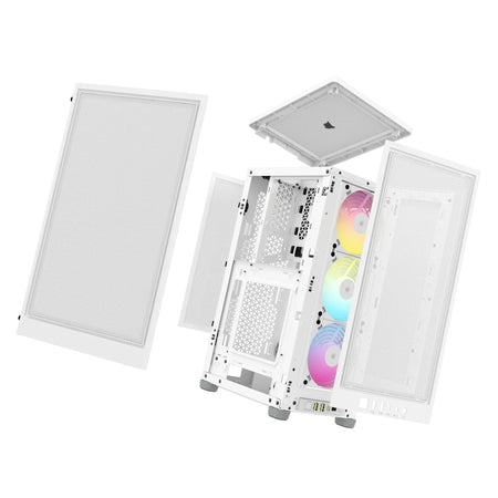 Image 13 for Corsair iCUE 2000D RGB Airflow White Mini-ITX Case