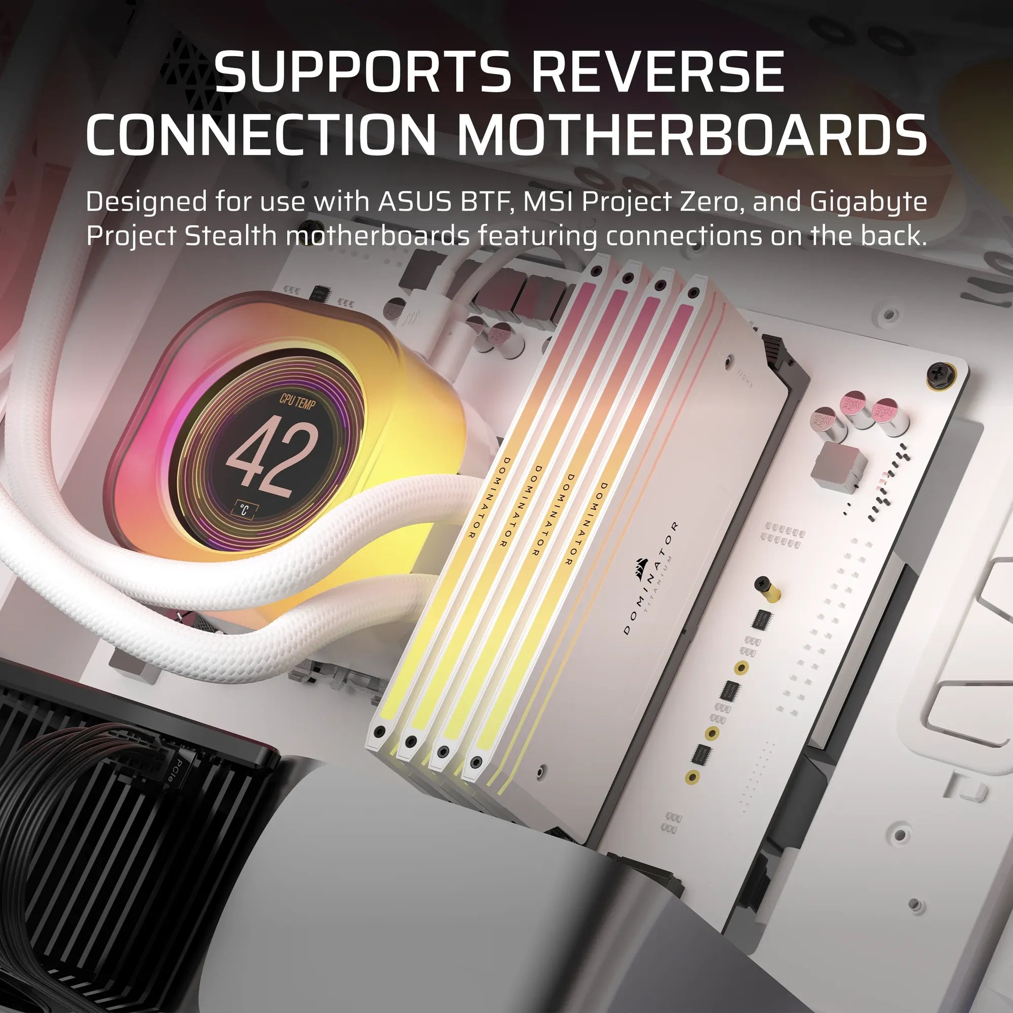 Image 8 for Corsair 5000T Mid-Tower PC Case - White