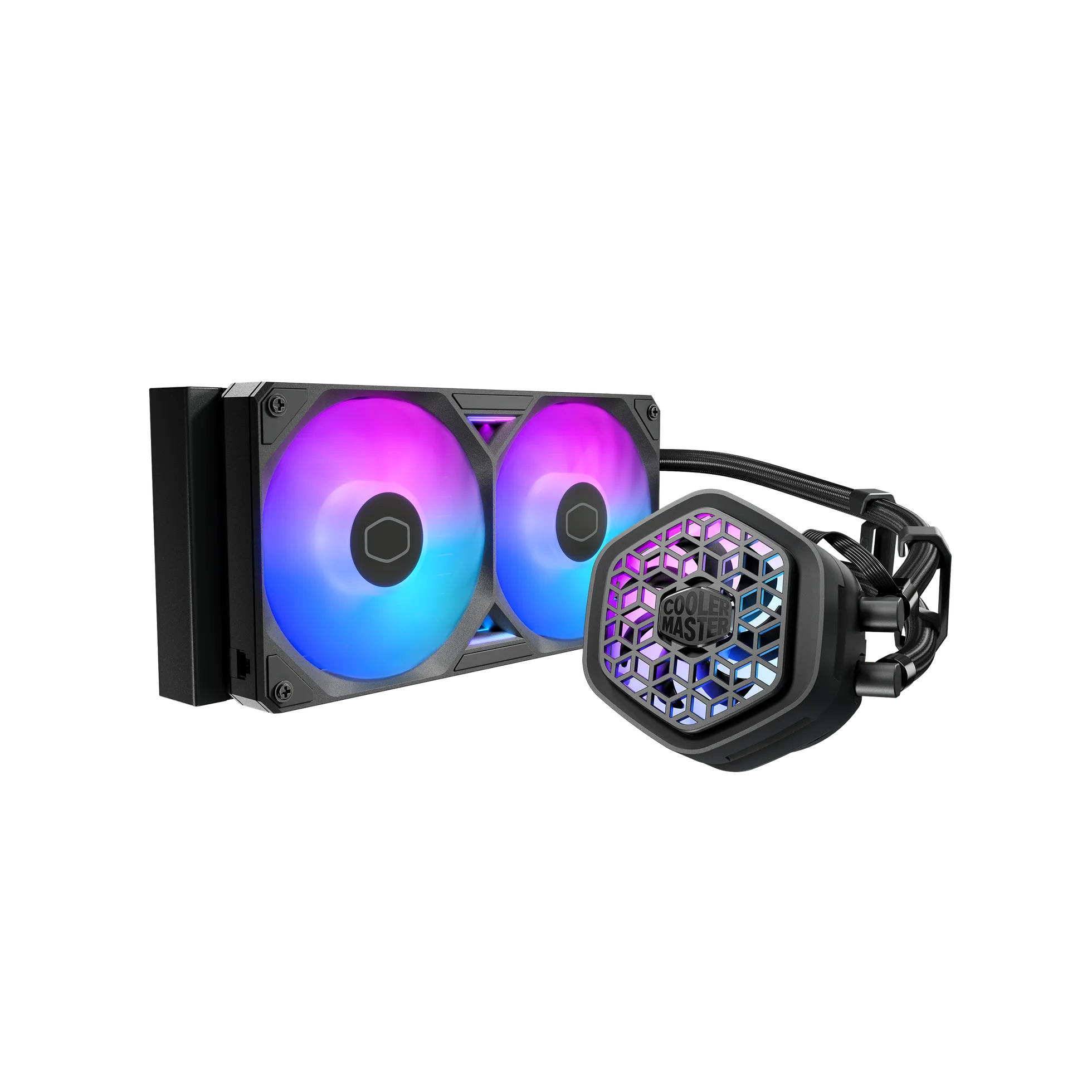 Image 1 for Cooler Master MasterLiquid 240 Atmos II VRM Fan ARGB AIO Liquid CPU Cooler