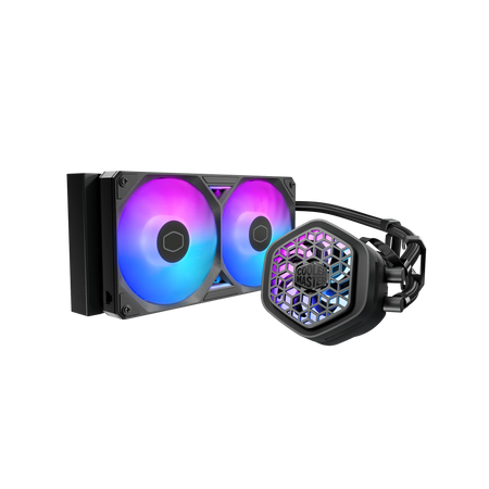 Image 1 for Cooler Master MasterLiquid 240 Atmos II VRM Fan ARGB AIO Liquid CPU Cooler