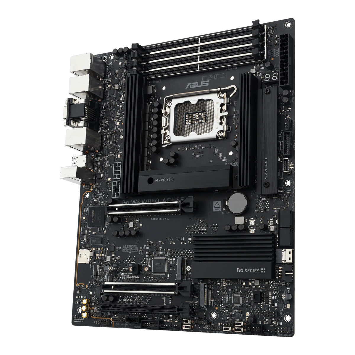 Image 12 for ASUS Motherboard/ATX/LGA1851/4xDIMM/Max.256GB/DDR5/Non-ECC/2xPCIe5x16(x16 or x8)/1xPCIe4x16(x4)/4xM.2/8xSATA/1xHDMI/1xType-C/1xV