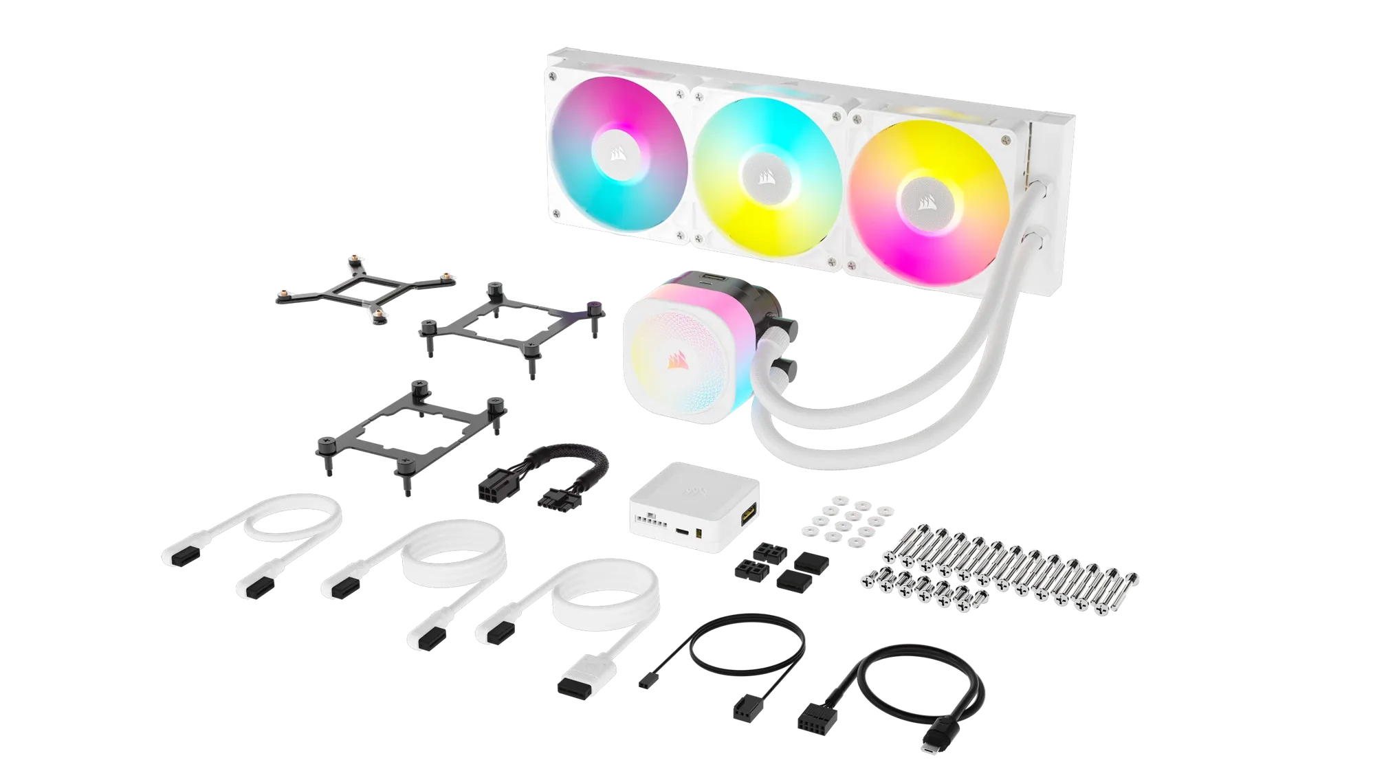 Image 10 for Corsair iCUE LINK TITAN 360 RX Liquid CPU Cooler - White