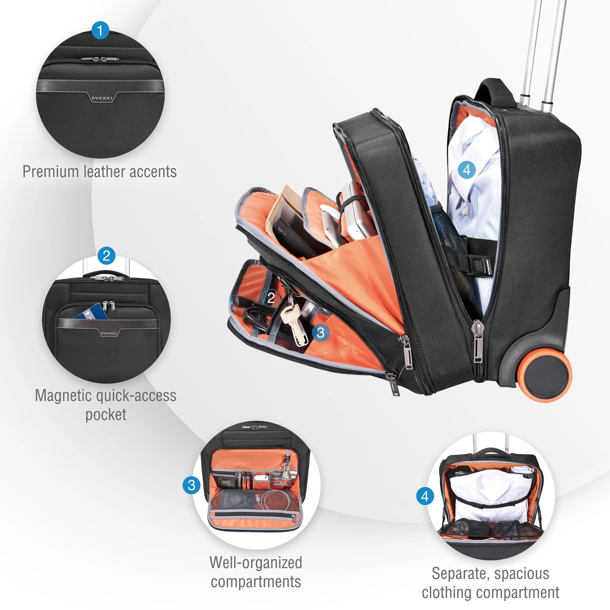 Image 7 for Everki Journey Laptop Trolley Bag