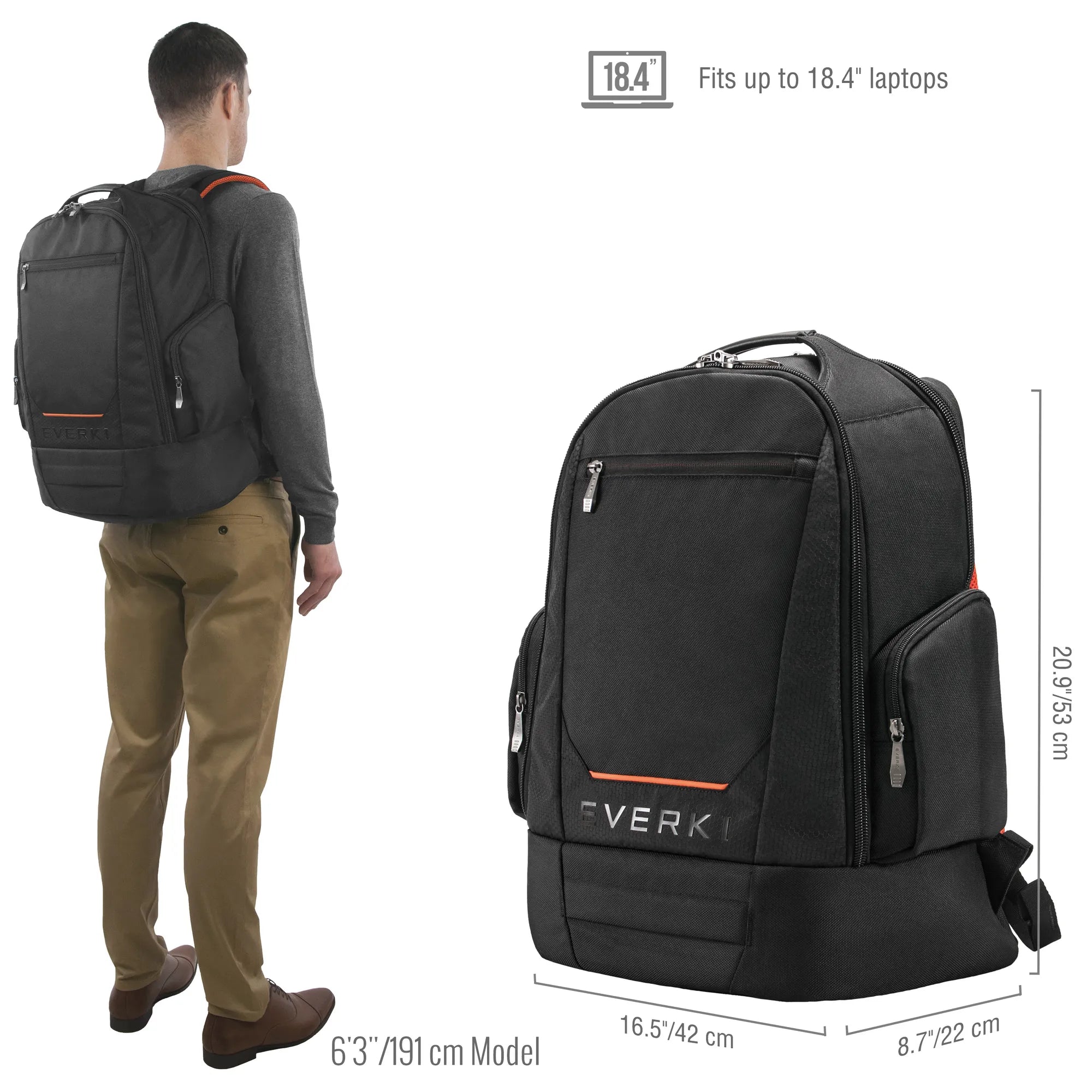Image 3 for Everki Contempro 18.4-Inch Large Gaming Laptop Backpack