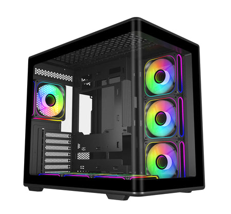 Image 1 for Cooler Master Elite 600 Black Mid-Tower ATX Case with 7 Pre-Installed Fans
