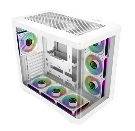 Image 2 for Cooler Master Elite 600 White Mid-Tower Case with 7 Pre-Installed Fans