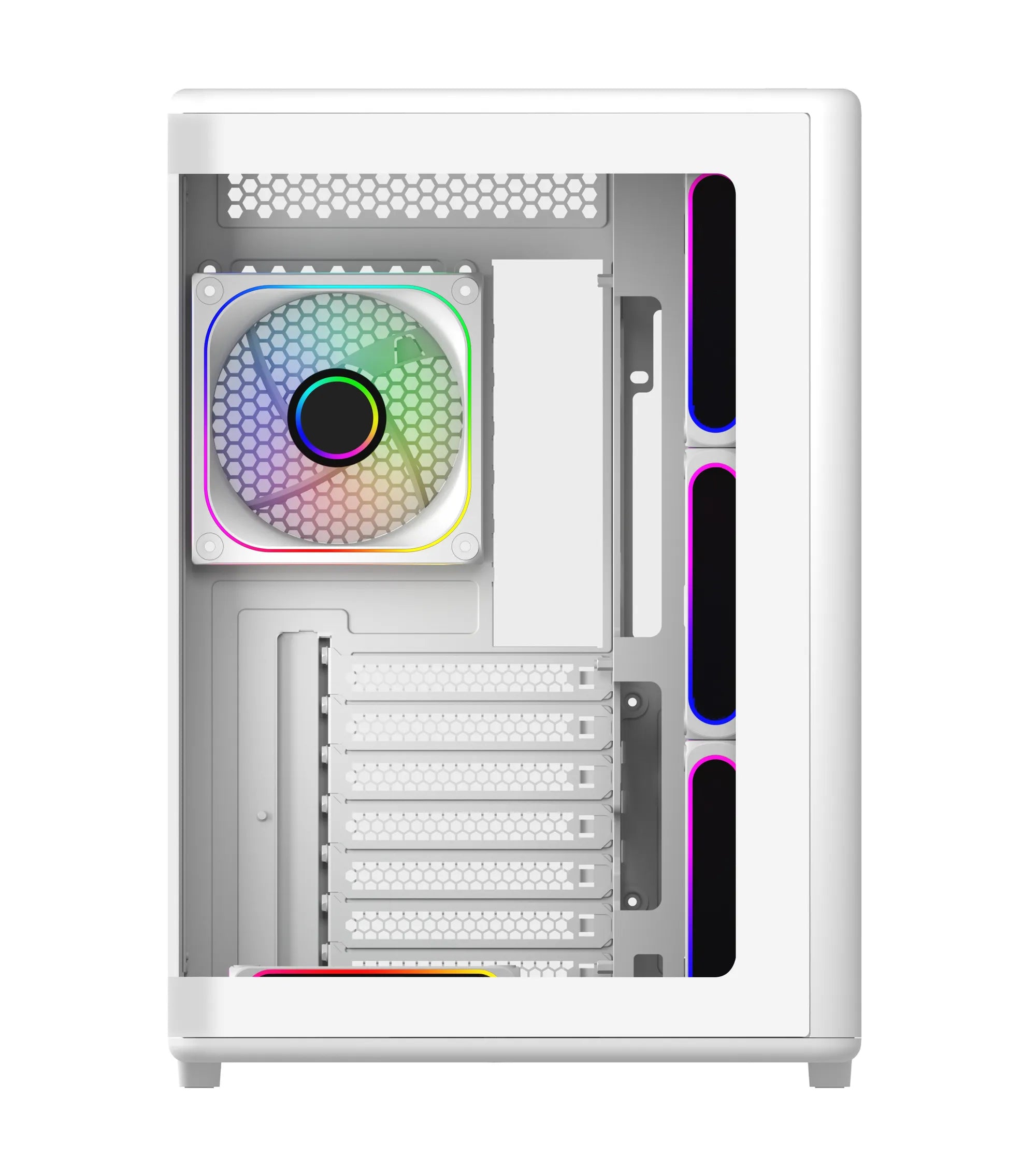 Image 3 for Cooler Master Elite 600 White Mid-Tower Case with 7 Pre-Installed Fans
