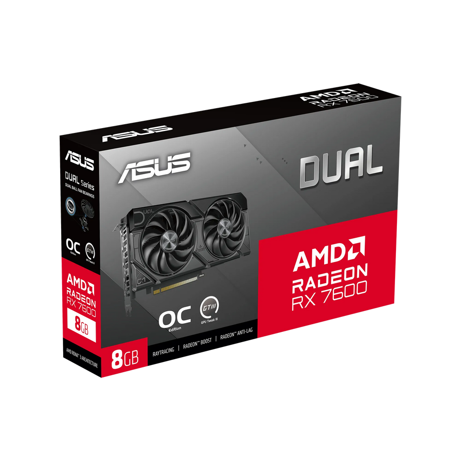 Image 12 for ASUS Graphics Card/AMD/PCIe4/8GB GDDR6/OC mode:up to 2715MHz(Boost Clock)/Default mode:up to 2695MHz/1xHDMI/3xDP/550W