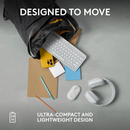 Image 15 for Logitech Pebble Mouse 2 M350s Wireless Bluetooth Mouse - Tonal White