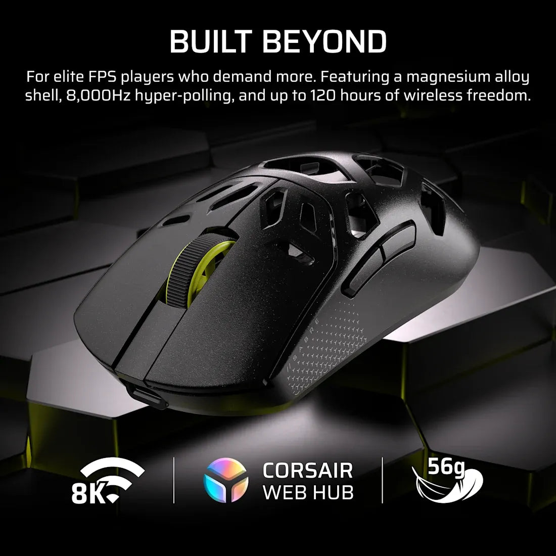 Image 8 for SABRE v2 PRO WIRELESS MAGNESIUM ALLOY Gaming Mouse – Black