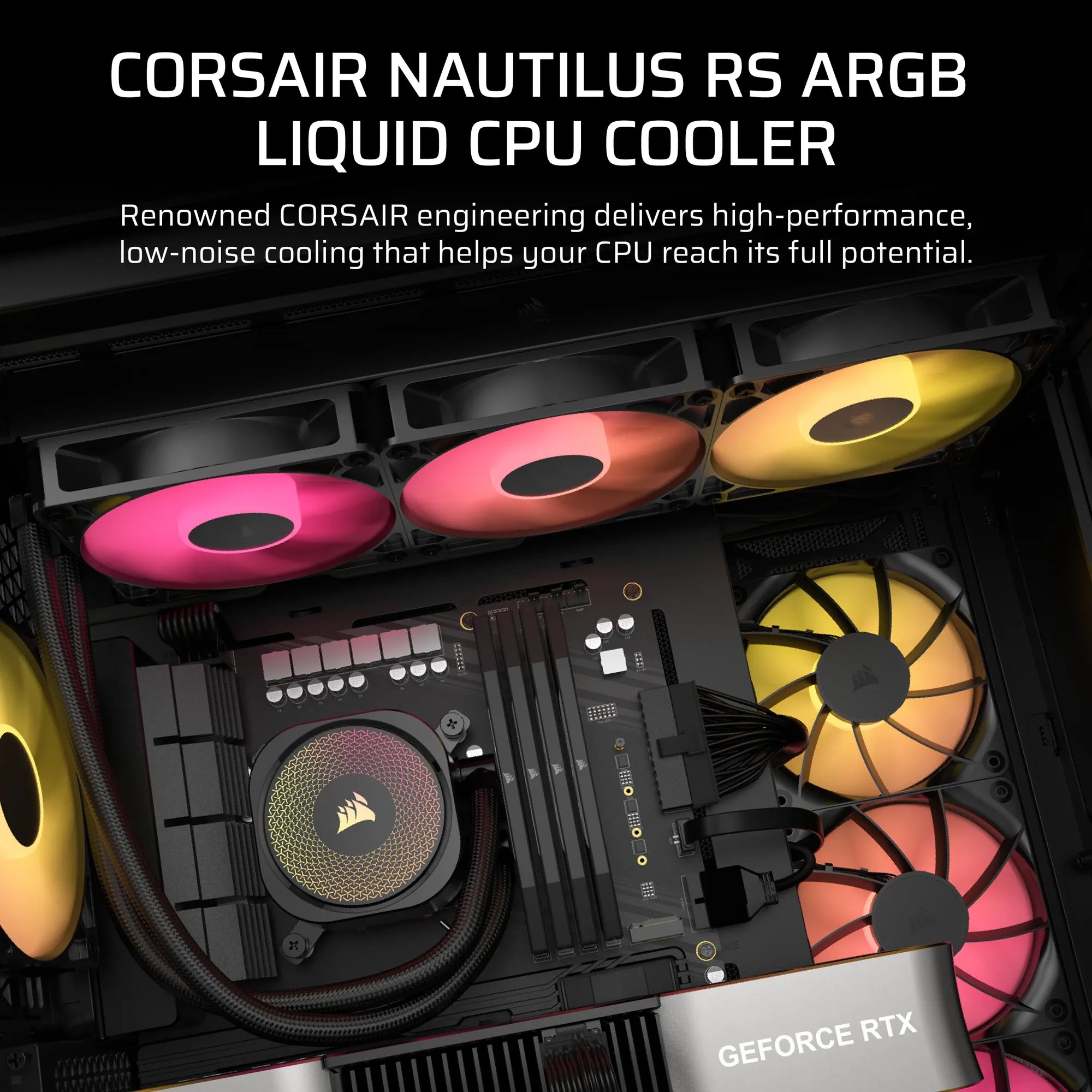 Image 18 for Corsair Nautilus 360 RS ARGB 360mm Liquid CPU Cooler - Black