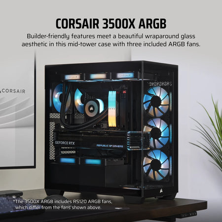 Image 12 for Corsair 3500X RGB Mid-Tower Black PC Case