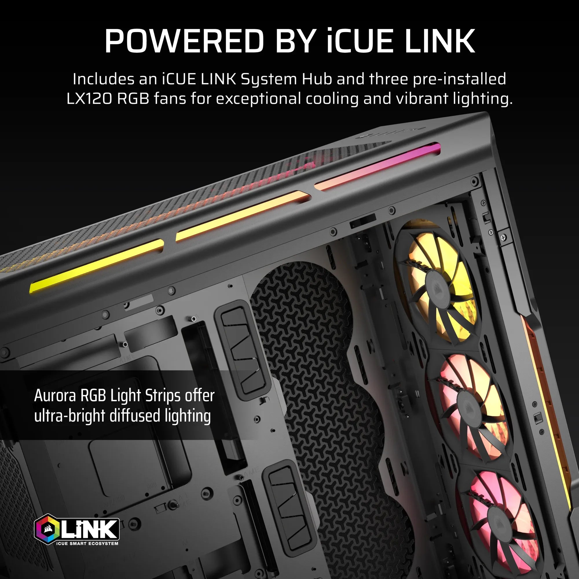 Image 10 for Corsair iCUE LINK 5000T LX RGB Mid-Tower PC Case