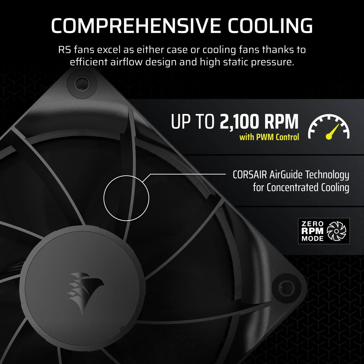 Image 10 for Corsair RS120 120mm PWM Fan Triple Pack