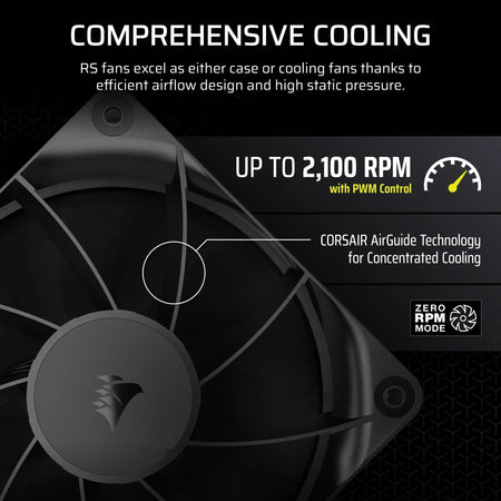Image 10 for Corsair RS120 120mm PWM Fan Triple Pack