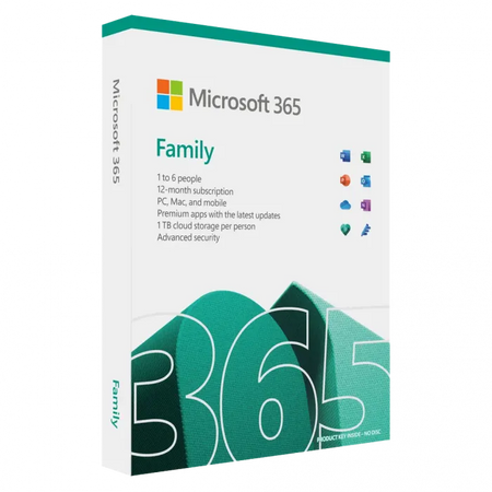 Image 1 for Microsoft 365 Family 1-Year Subscription