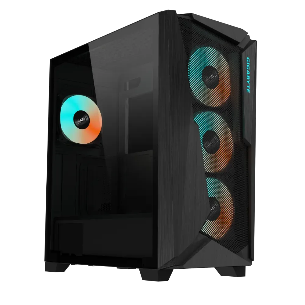 Image 1 for Gigabyte C301 Glass V2 Mid-Tower ATX Gaming Chassis - Black