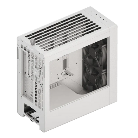 Image 3 for HAVN BF 360 Flow White EATX Mid-Tower PC Case - Adjustable GPU Bracket, Dual 180mm Fans Included