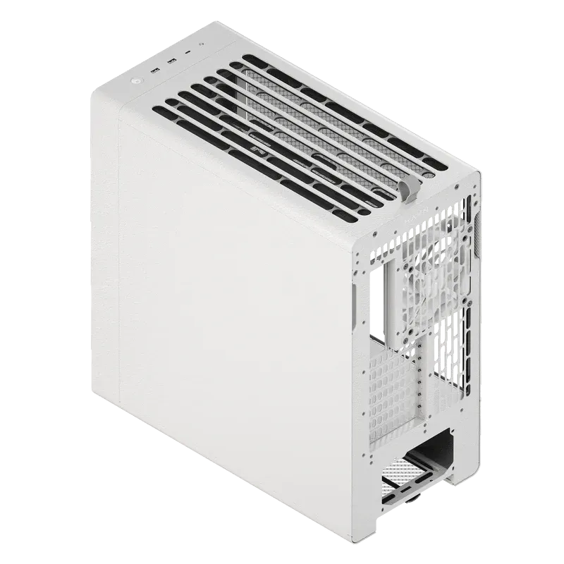 Image 4 for HAVN BF 360 Flow White EATX Mid-Tower PC Case - Adjustable GPU Bracket, Dual 180mm Fans Included