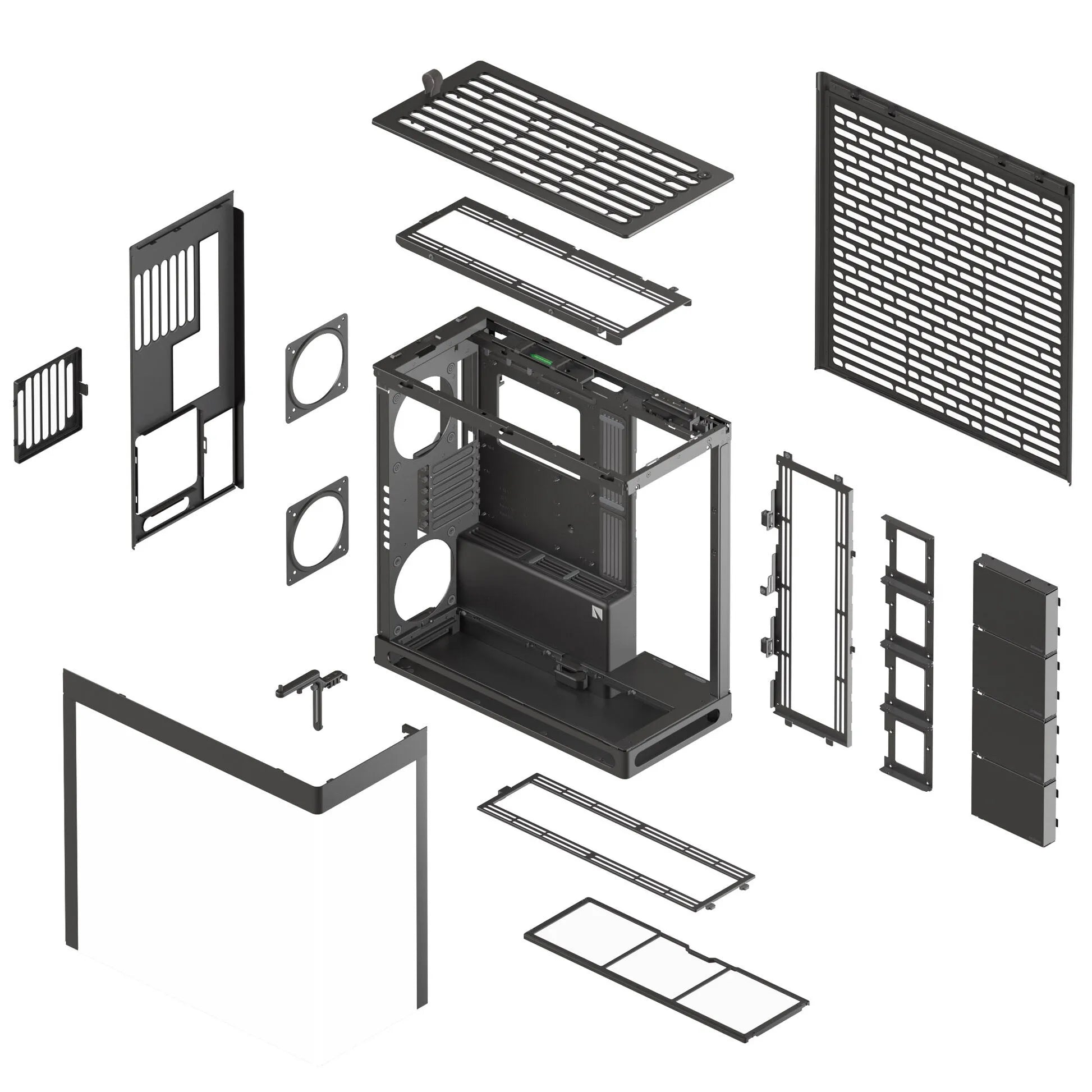 Image 1 for HAVN HS 420 Base Edition Black E-ATX Mid-Tower PC Case