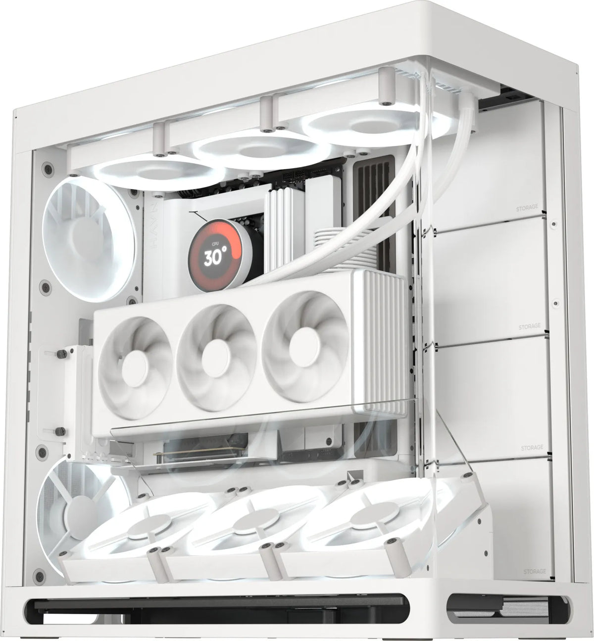 Image 2 for Aerocool HAVN HS 420 White EATX Case
