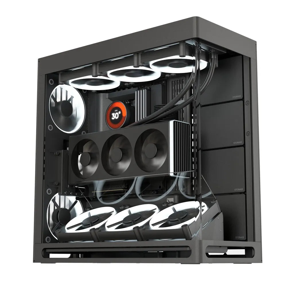 Image 2 for Aerocool HAVN HS 420 Black EATX Case