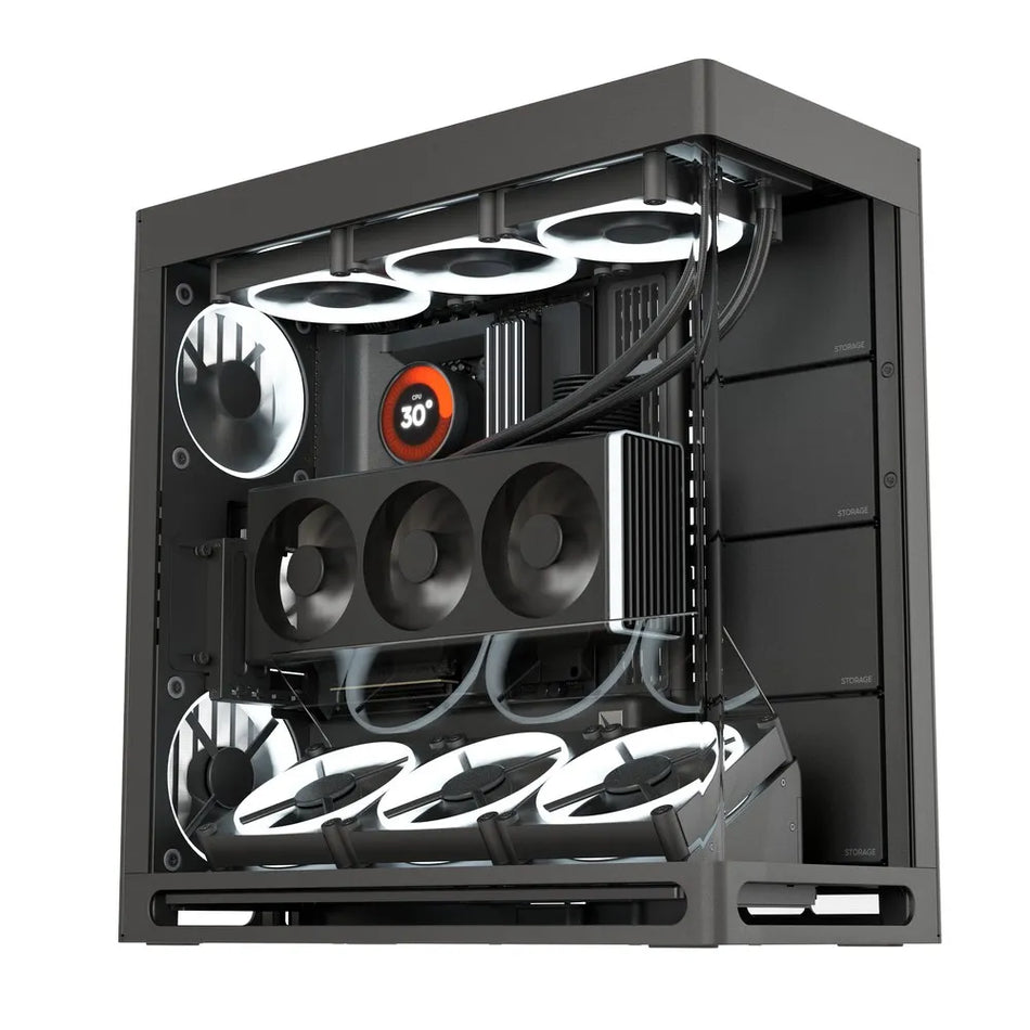 Image 2 for Aerocool HAVN HS 420 Black EATX Case
