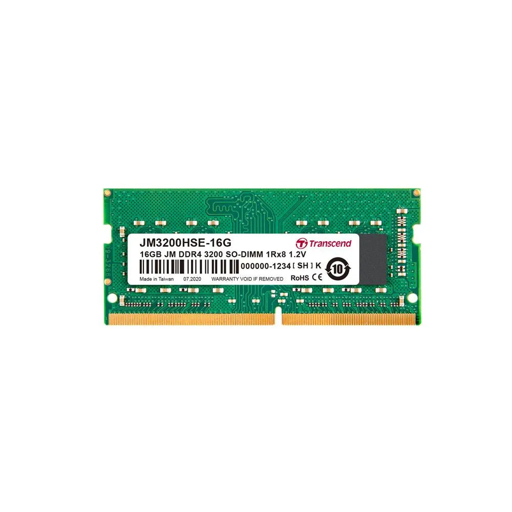 Image 3 for Transcend JetRam 16GB DDR4-3200 SO-DIMM Notebook Memory (1Rx8 CL22)