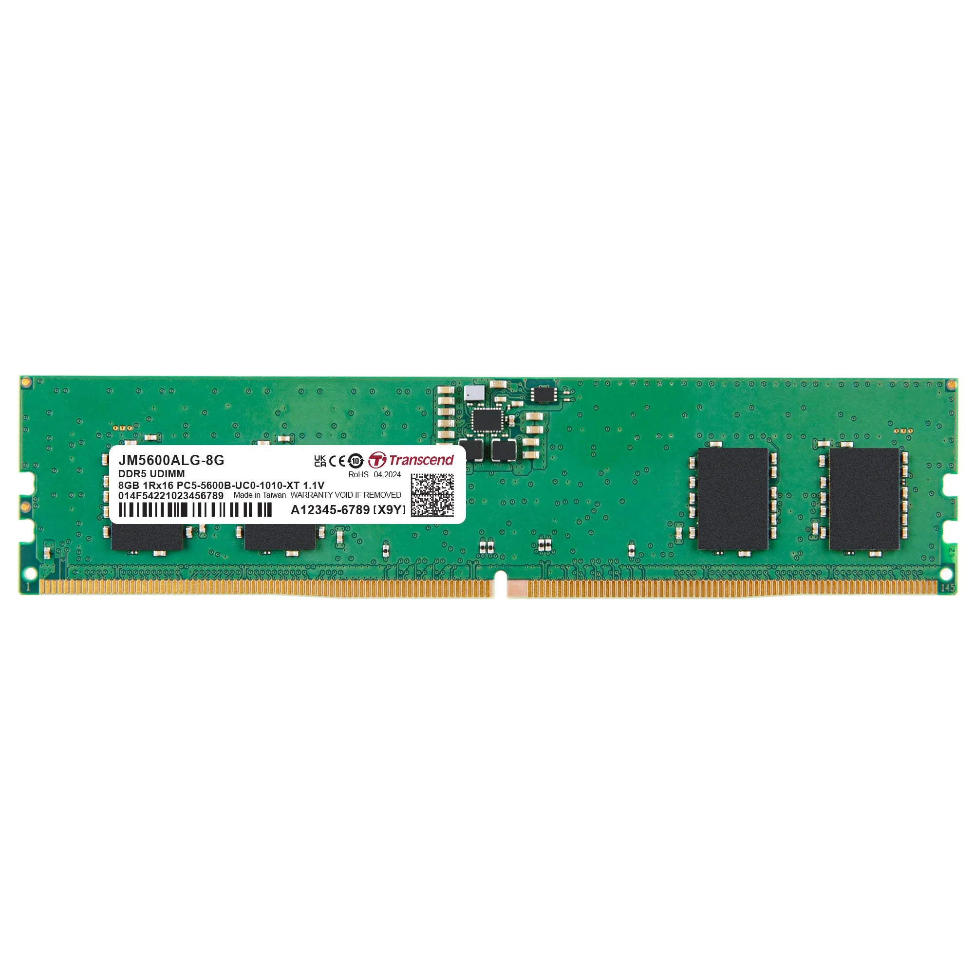 Image 1 for Transcend 8GB DDR5-5600 Jet Memory Module