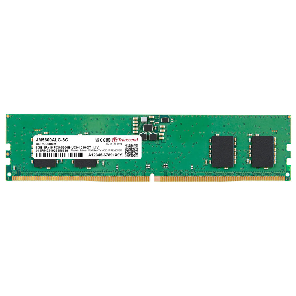 Image 1 for Transcend 8GB DDR5-5600 Jet Memory Module