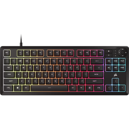 Image 1 for Corsair K55 CORE TKL RGB Wired Gaming Membrane Keyboard - Black