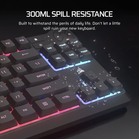 Image 4 for Corsair K55 CORE TKL RGB Wired Gaming Membrane Keyboard - Black