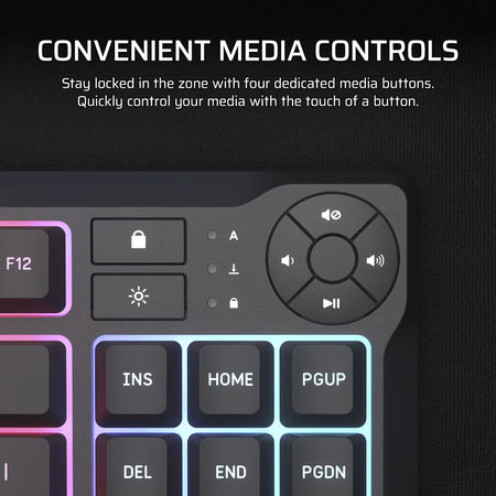 Image 5 for Corsair K55 CORE TKL RGB Wired Gaming Membrane Keyboard - Black