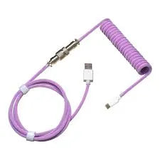 Image 1 for Cooler Master Coiled Keyboard Cable - Purple Type C