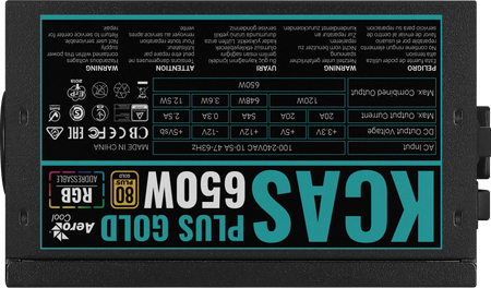 Image 5 for Aerocool KCAS PLUS Gold 650W RGB Power Supply