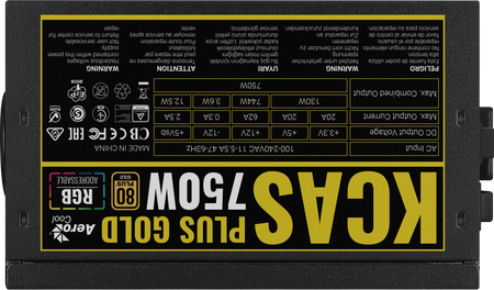 Image 5 for Aerocool KCAS PLUS 750W Gold RGB PSU