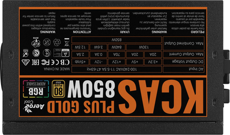 Image 5 for Aerocool KCAS PLUS 850W Gold RGB PSU