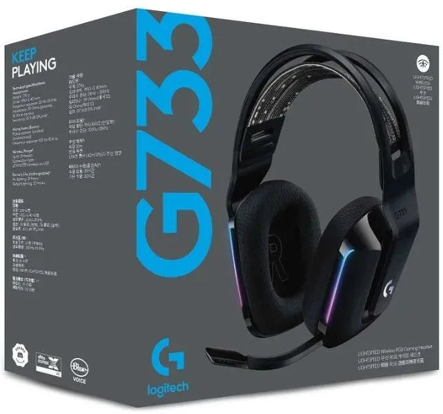 Image 1 for Logitech G733 Lightspeed Wireless Gaming Headset - Black