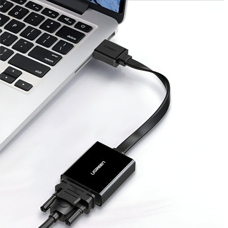 Image 3 for UGREEN HDMI to VGA Adapter, with 3.5mm Audio and Power Port - Black
