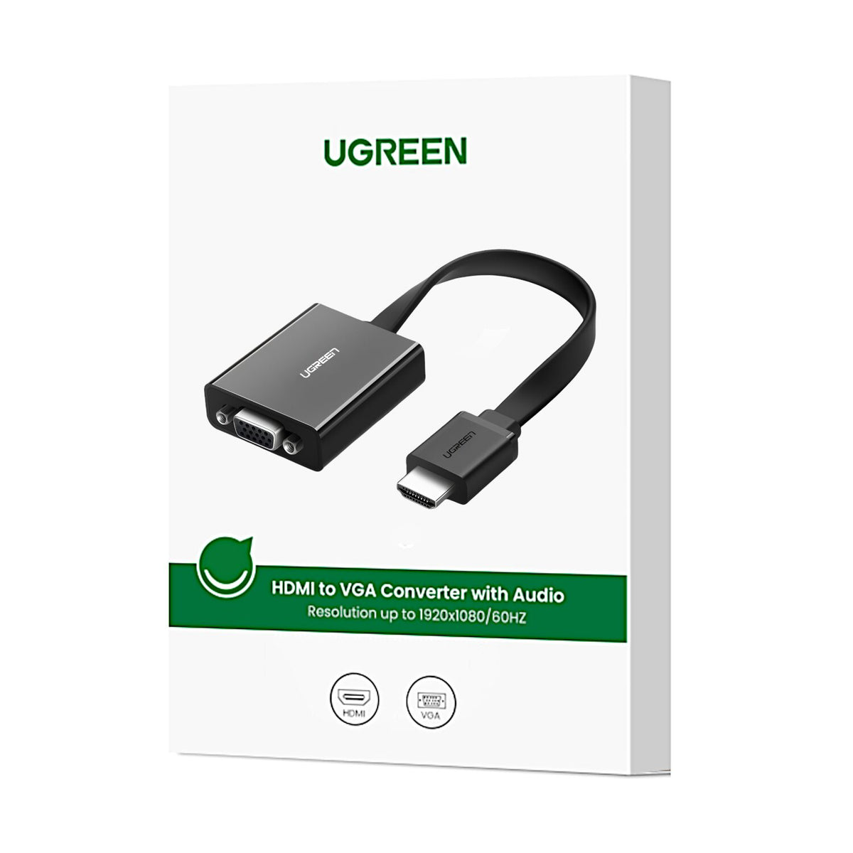 Image 5 for UGREEN HDMI to VGA Adapter, with 3.5mm Audio and Power Port - Black