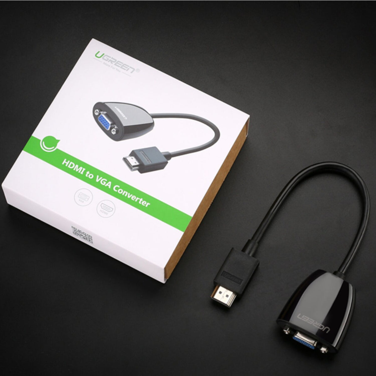 Image 4 for UGREEN HDMI to VGA Converter, 1080p Video Adapter - Black