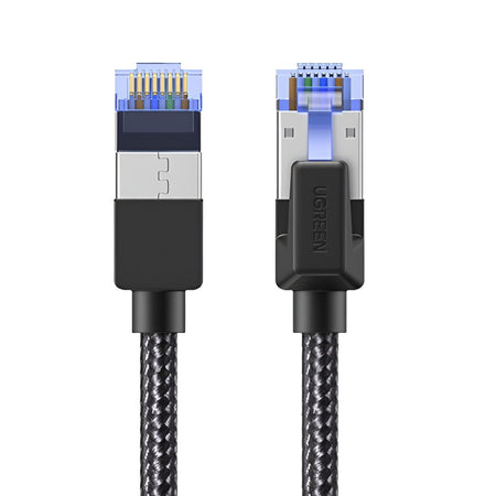 Image 2 for UGREEN Cat8 Nylon Braided Ethernet Cable - 40Gbps with Modular Plugs - 3m