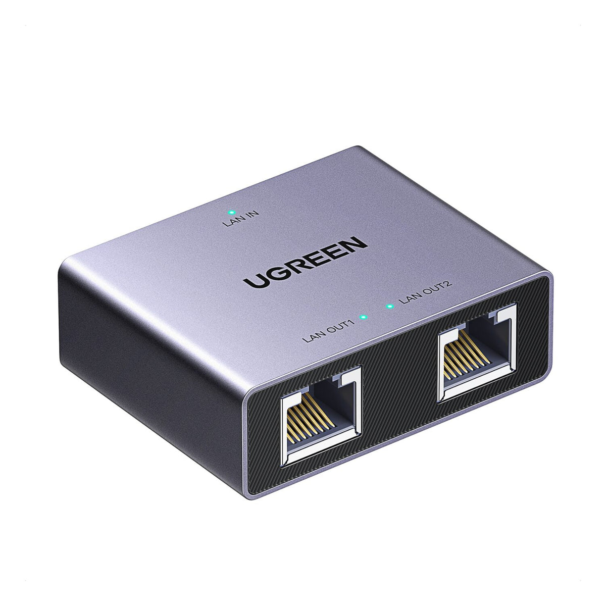 Image 1 for UGREEN 1-to-2 Gigabit Ethernet Splitter, 1000Mbps LAN Network Adapter