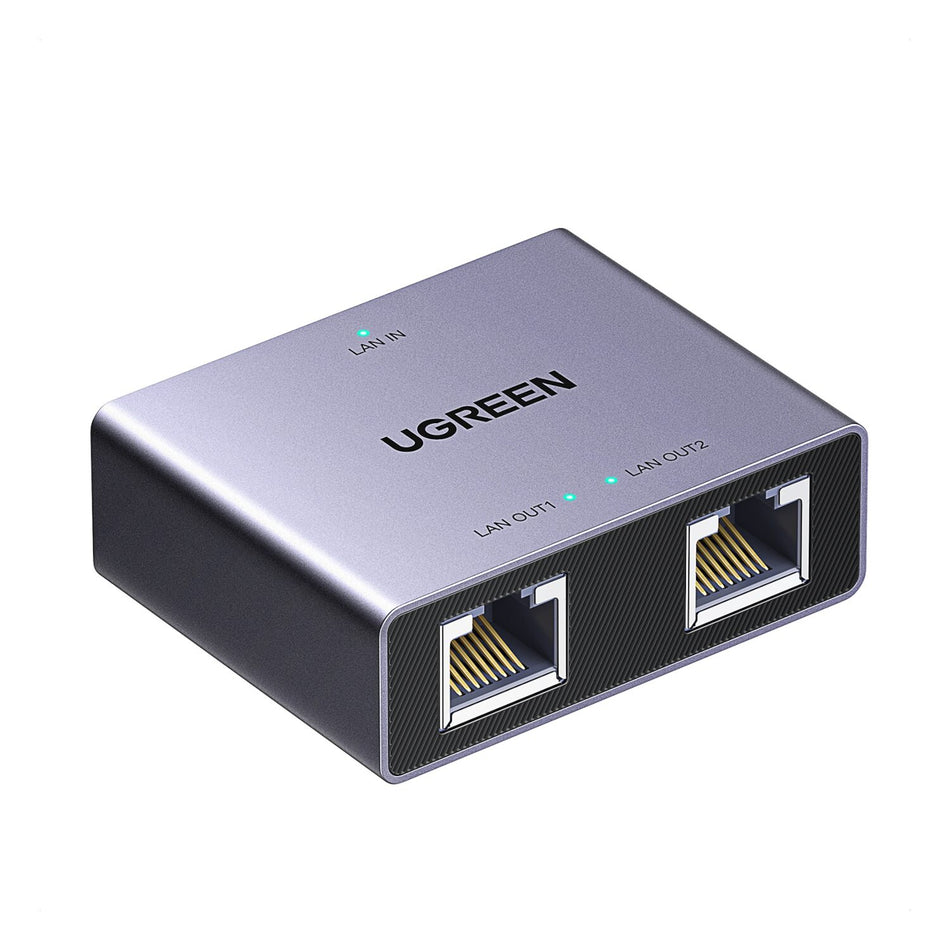 Image 1 for UGREEN 1-to-2 Gigabit Ethernet Splitter, 1000Mbps LAN Network Adapter