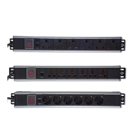 Image 1 for RCT RSA 6-Way 16A Rack Mount Power Strip