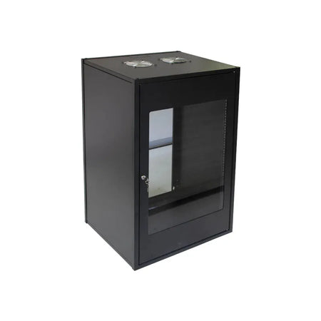 Image 1 for RCT 4U Wall Mount Cabinet with Glass Door