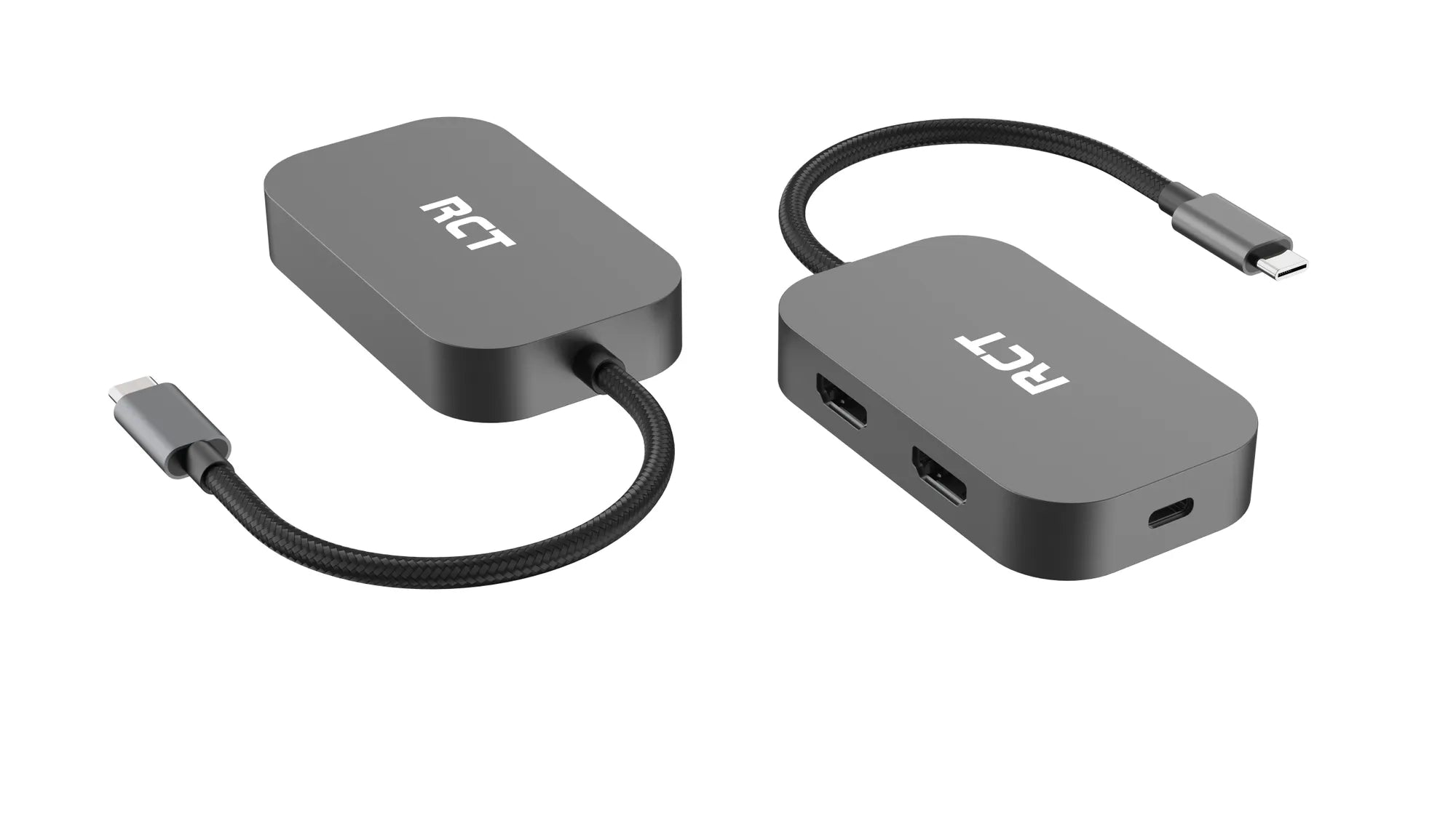 Image 1 for RCT ADP-5050 3-in-1 USB-C Hub with Dual HDMI and Power Delivery Pass-Through