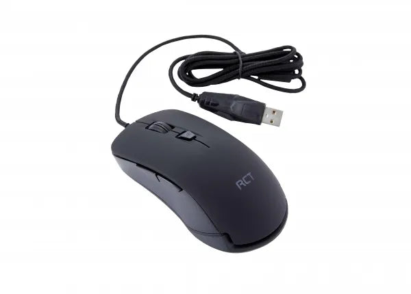 Image 1 for RCT-CT12-1 Optical USB Mouse - Black 3200 DPI Wired