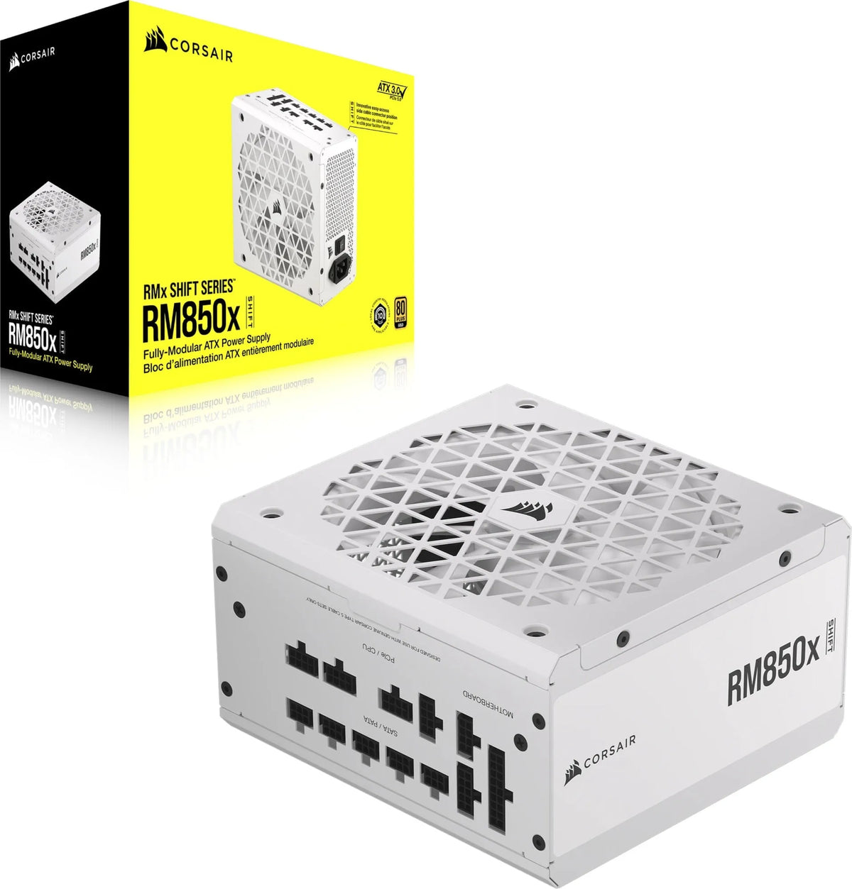 Image 1 for Corsair RM850x Shift White 850W 80 PLUS Gold PSU