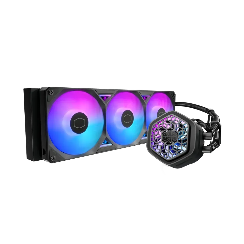 Image 1 for Cooler Master MasterLiquid 360 Atmos II VRM Fan AIO CPU Cooler